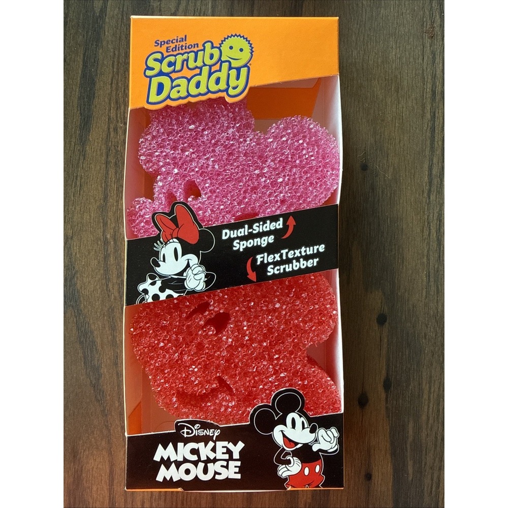 Lot of 2 Scrub Daddy Sponge Disney Mickey Mouse Minnie Special Editi